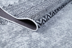 Modern Area Rug – Grey Digital Print Carpet | Antibacterial, Non Slip, Dust Free
