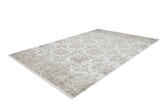 Digital Print Area Rug - Modern Cream Color Non Slip Carpet for Living Room