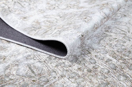 Digital Print Area Rug - Modern Cream Color Non Slip Carpet for Living Room