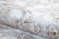 Digital Print Area Rug - Modern Cream Color Non Slip Carpet for Living Room