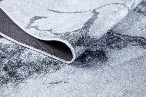 MirpurKhas Grey Modern Digital Print Area Rug