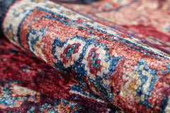 Borne Red Patchwork Digital Print Area Rug