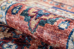 Braniewo Beige Patchwork Digital Print Area Rug