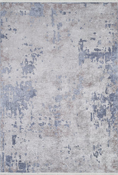 Modern Digital Print Rug – Grey Area Rug with Non Slip & Antibacterial Features