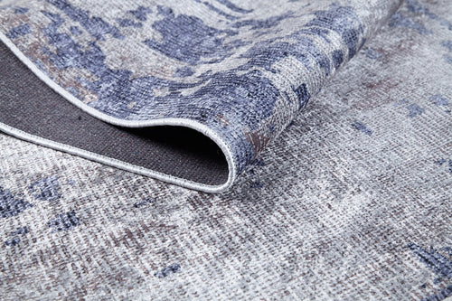 Modern Digital Print Rug – Grey Area Rug with Non Slip & Antibacterial Features