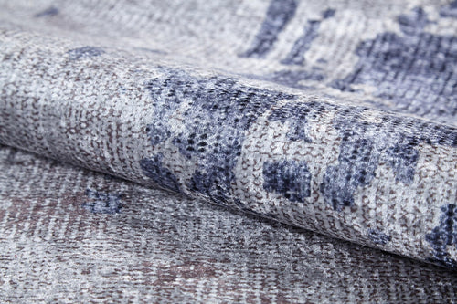 Modern Digital Print Rug – Grey Area Rug with Non Slip & Antibacterial Features