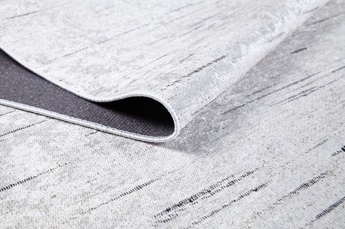 Digital Print Area Rug – Modern Cream Color Non Slip Washable Carpet