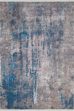 Kohat Blue Modern Digital Print Area Rug