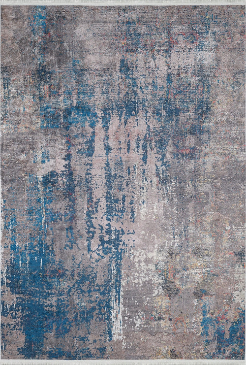Kohat Blue Modern Digital Print Area Rug