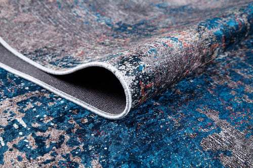 Kohat Blue Modern Digital Print Area Rug