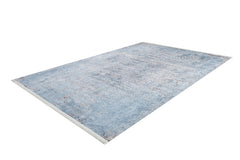 Modern Digital Area Rug – Blue Living Room Carpet | Non Slip, Antibacterial
