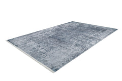 Digital Print Area Rug - Modern Navy Blue Carpet | Non Slip, Antibacterial, Dust Free