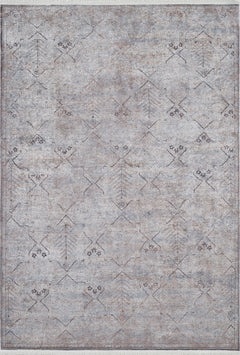Modern Digital Print Rug - Grey Area Rug Non Slip Antibacterial Carpet