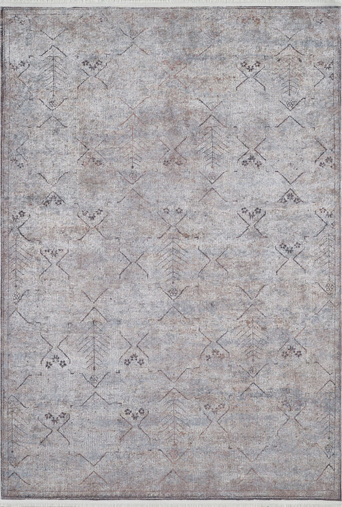 Modern Digital Print Rug - Grey Area Rug Non Slip Antibacterial Carpet