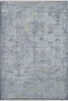 Modern Digital Print Rug – Non Slip Grey Area Rug | Antibacterial Carpet