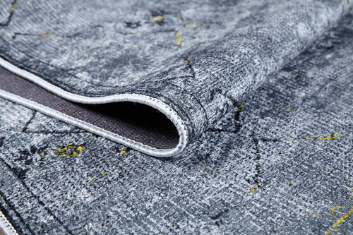 Modern Digital Print Rug – Non Slip Grey Area Rug | Antibacterial Carpet