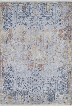 Modern Area Rug – Blue Digital Print Carpet | Non Slip, Antibacterial, Washable
