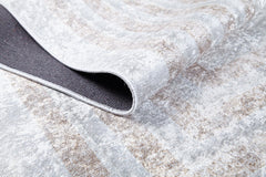 Bhiwandi Beige Frame Digital Print Area Rug