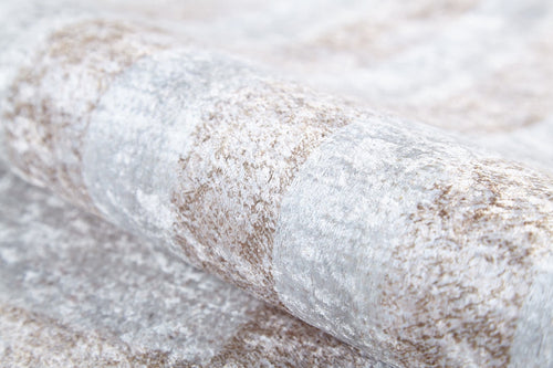 Bhiwandi Beige Frame Digital Print Area Rug