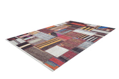 Rawska Multy Patchwork Digital Print Area Rug