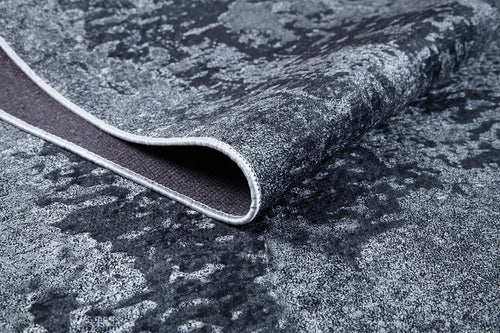 Modern Area Rug - Grey Digital Print Rug | Non Slip Antibacterial Carpet