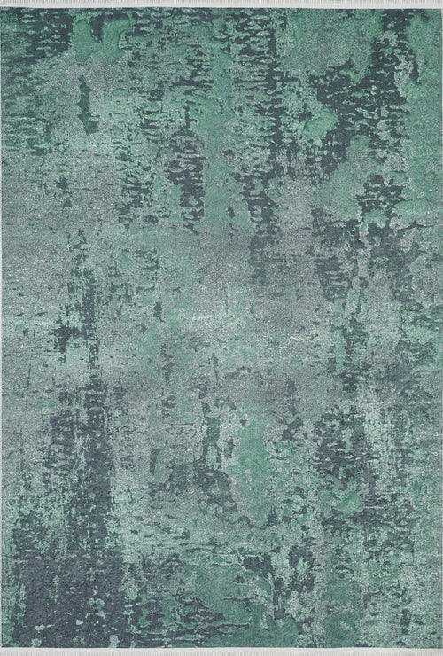 Modern Digital Print Rug | Green Area Rug - Non Slip Antibacterial Carpet