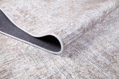 Modern Digital Print Rug - Beige Non Slip Antibacterial Area Carpet for Living Room