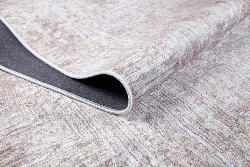 Modern Digital Print Rug - Beige Non Slip Antibacterial Area Carpet for Living Room