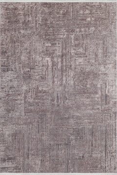 Modern Area Rug - Samundri Brown Digital Print Carpet With Non Slip Pad