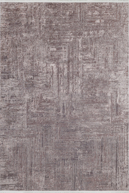 Modern Area Rug - Samundri Brown Digital Print Carpet With Non Slip Pad