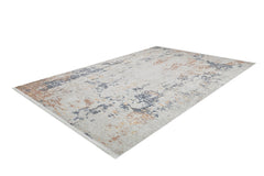Modern Digital Area Rug – Cream Non Slip Floor Rug with Antibacterial Protection