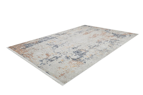 Modern Digital Area Rug – Cream Non Slip Floor Rug with Antibacterial Protection