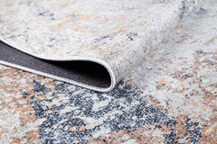 Modern Digital Area Rug – Cream Non Slip Floor Rug with Antibacterial Protection