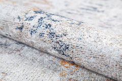 Modern Digital Area Rug – Cream Non Slip Floor Rug with Antibacterial Protection