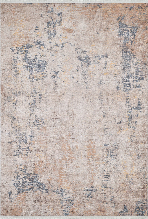 Modern Area Rug – Beige Digital Print Rug | Non Slip, Antibacterial Carpet