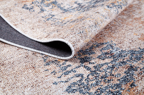 Modern Area Rug – Beige Digital Print Rug | Non Slip, Antibacterial Carpet