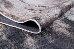 Modern Digital Print Rug - Brown Area Rug, Non Slip, Antibacterial Carpet