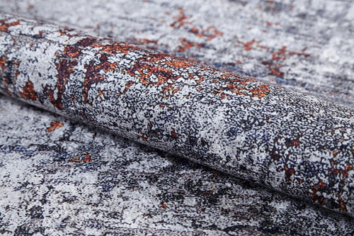 Modern Area Rug – Grey Digital Print Rug | Non Slip Antibacterial Carpet