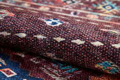 Geometric Area Rug - Brown Digital Print Rug, Non Slip Antibacterial Carpet