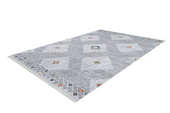 Cautitlan Grey Geometric Digital Print Area Rug