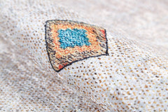 Beige Geometric Area Rug - Stylish Digital Print, Non Slip Antibacterial Carpet