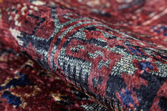 Modern Digital Area Rug – Red Print Carpet | Non Slip, Antibacterial Floor Mat