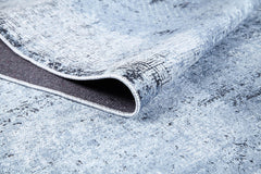 Modern Area Rug – Blue Digital Print Carpet | Antibacterial Non-Slip Washable Floor Covering