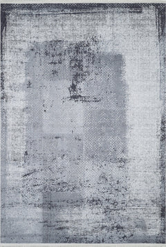 Modern Area Rug | Grey Digital Print Carpet - Non Slip, Antibacterial & Washable Floor Rug