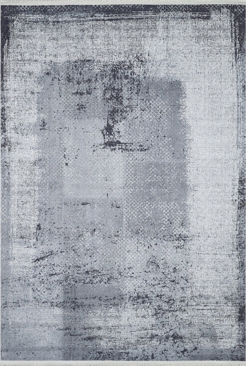 Modern Area Rug | Grey Digital Print Carpet - Non Slip, Antibacterial & Washable Floor Rug