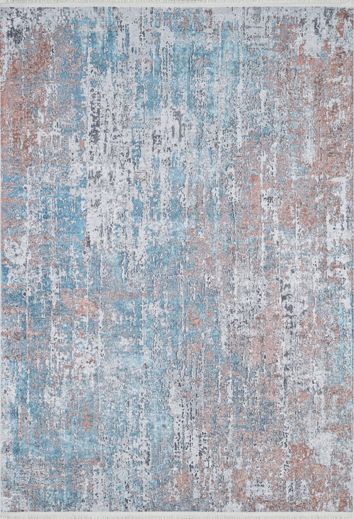 Modern Area Rug - Blue Digital Print Carpet | Antibacterial, Non Slip & Washable