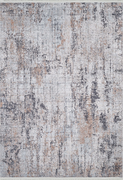 Modern Area Rug - Grey Digital Print Rug | Non Slip Antibacterial Washable Carpet