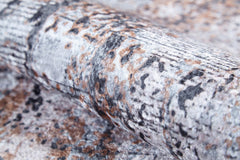 Modern Area Rug - Grey Digital Print Rug | Non Slip Antibacterial Washable Carpet