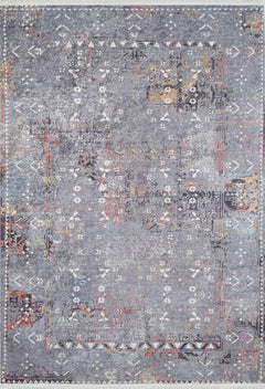 Modern Area Rug – Grey Digital Print Carpet | Non Slip, Antibacterial & Washable Floor Rug