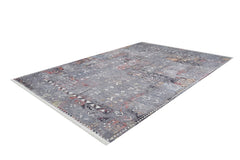Modern Area Rug – Grey Digital Print Carpet | Non Slip, Antibacterial & Washable Floor Rug
